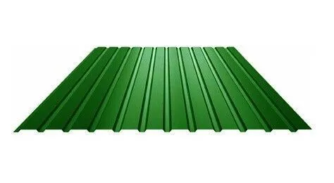 Профлист окрашенный зеленый C10 0.45x1100