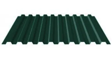Профнастил окрашенный зеленый мох C21 0.5x1000x6000