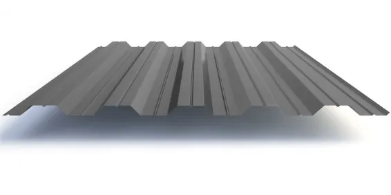 Профлист окрашенный сигнально-серый НС35 0.5x1000