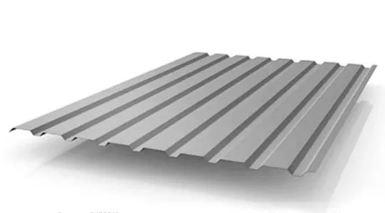 Профнастил окрашенный серо-белый C20 0.5x1100